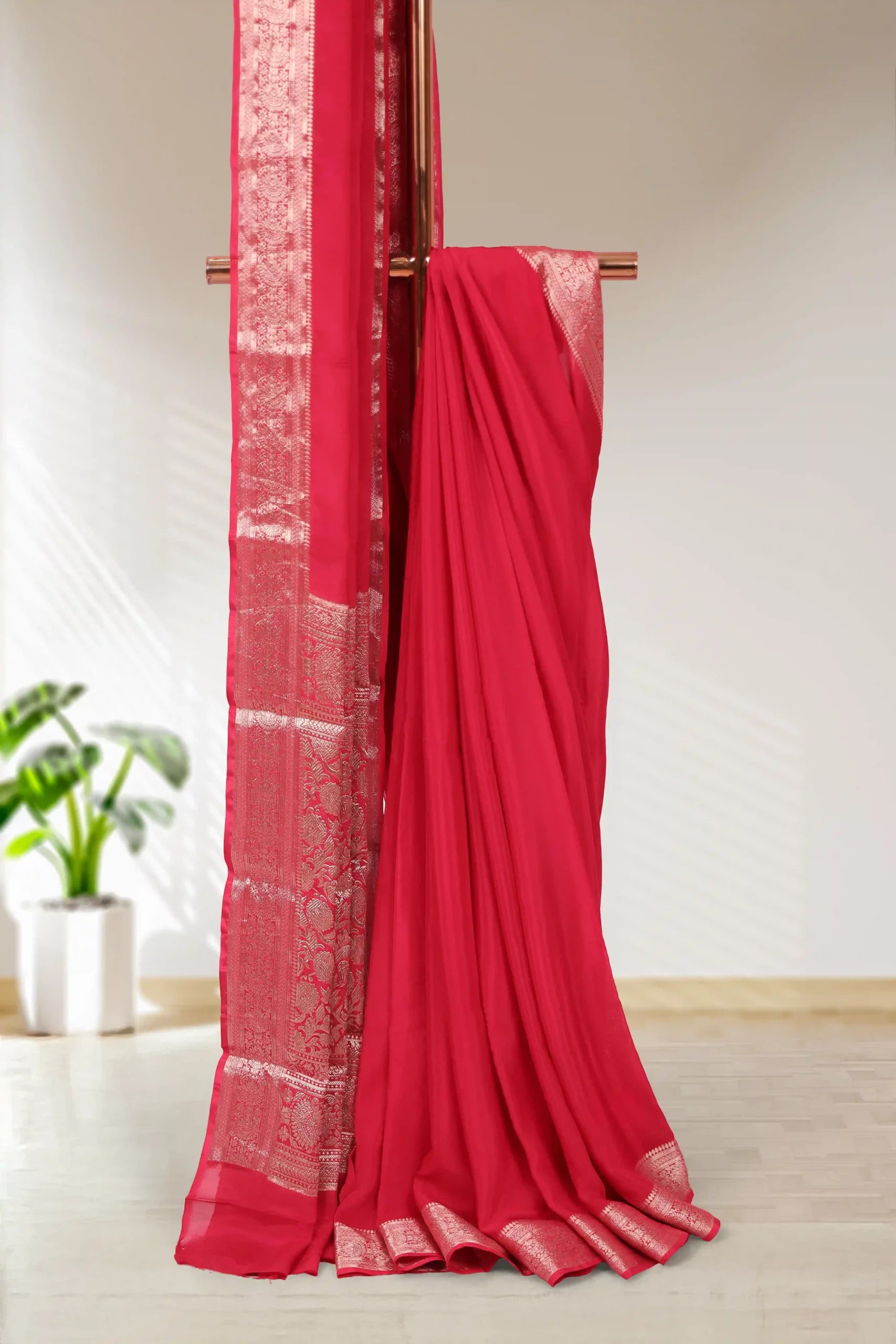 Red Georgette Saree