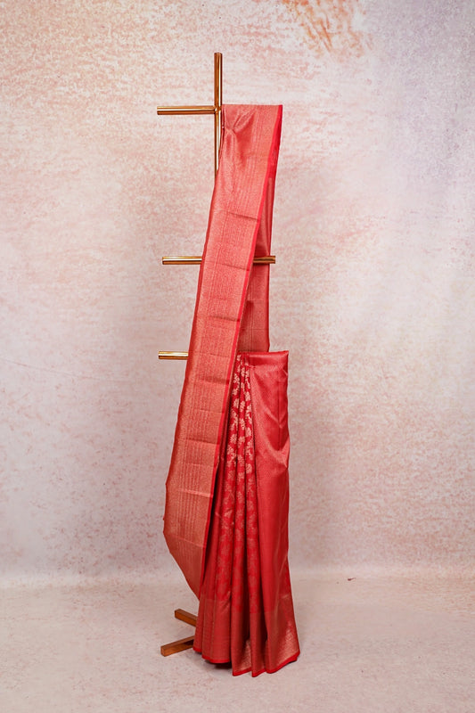 Red Kancheepuram Silk Saree - Seematti