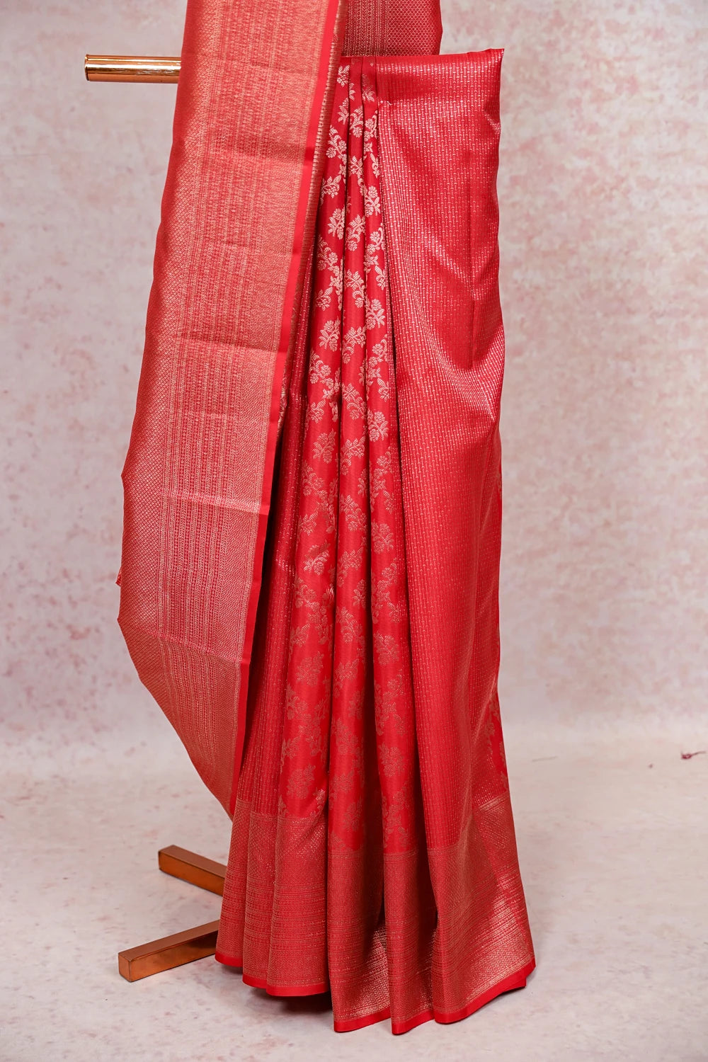 Red Kancheepuram Silk Saree - Seematti
