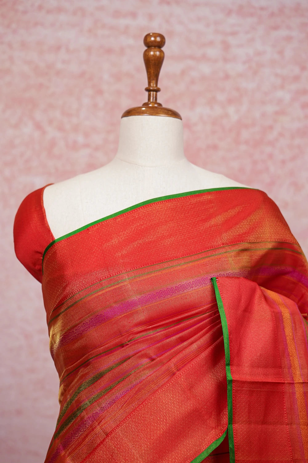 Red Kancheepuram Silk Saree - Seematti