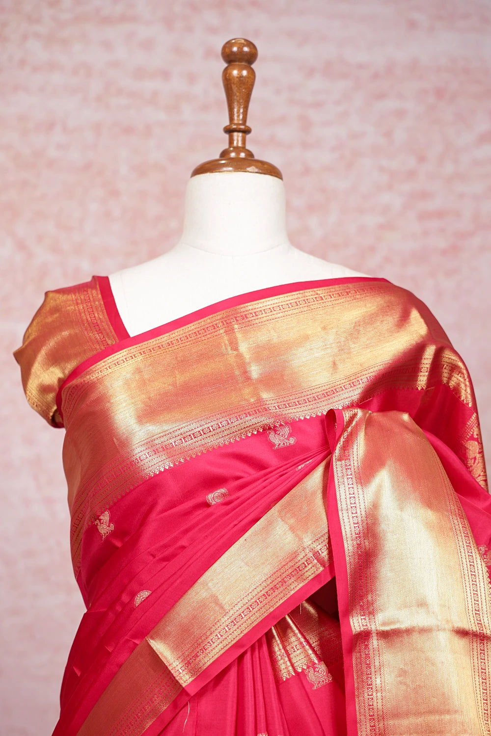 Red Kancheepuram Silk Saree - Seematti