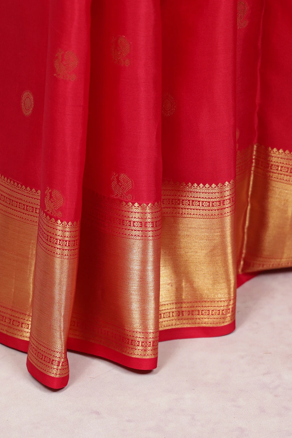 Red Kancheepuram Silk Saree - Seematti