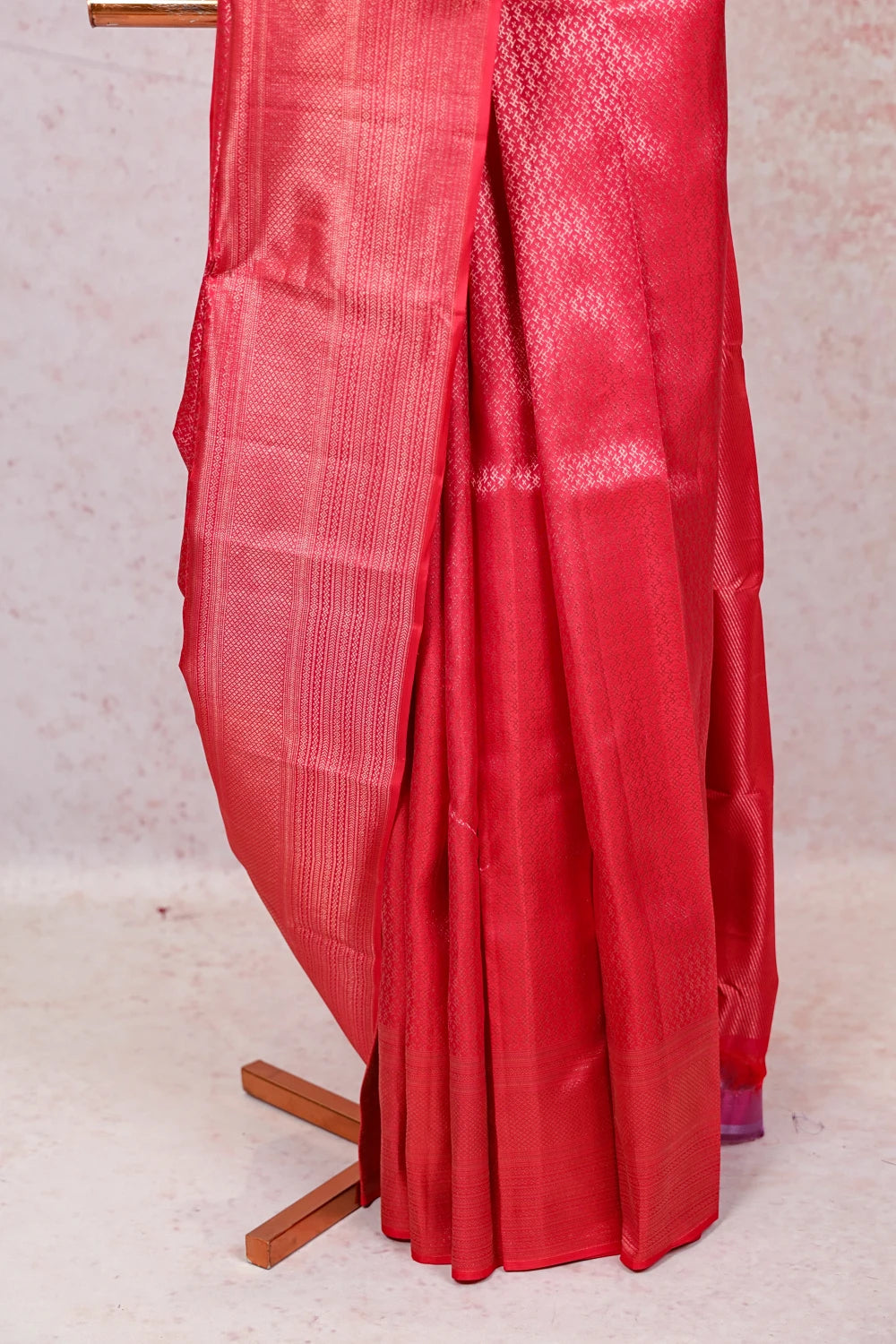Red Rose Kancheepuram Silk Saree - Seematti