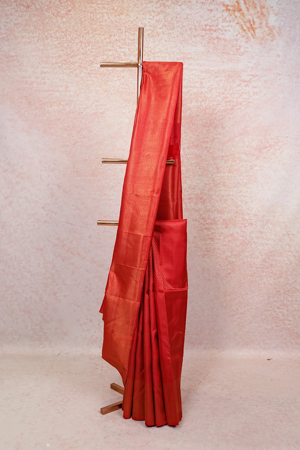 Reddish Maroon Kancheepuram Silk Saree - Seematti