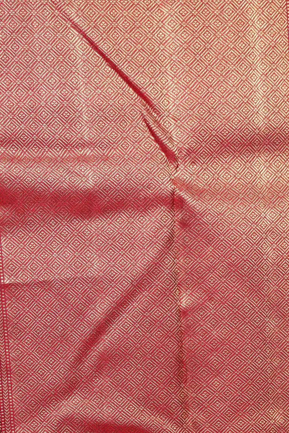 Reddish Maroon Kancheepuram Silk Saree - Seematti