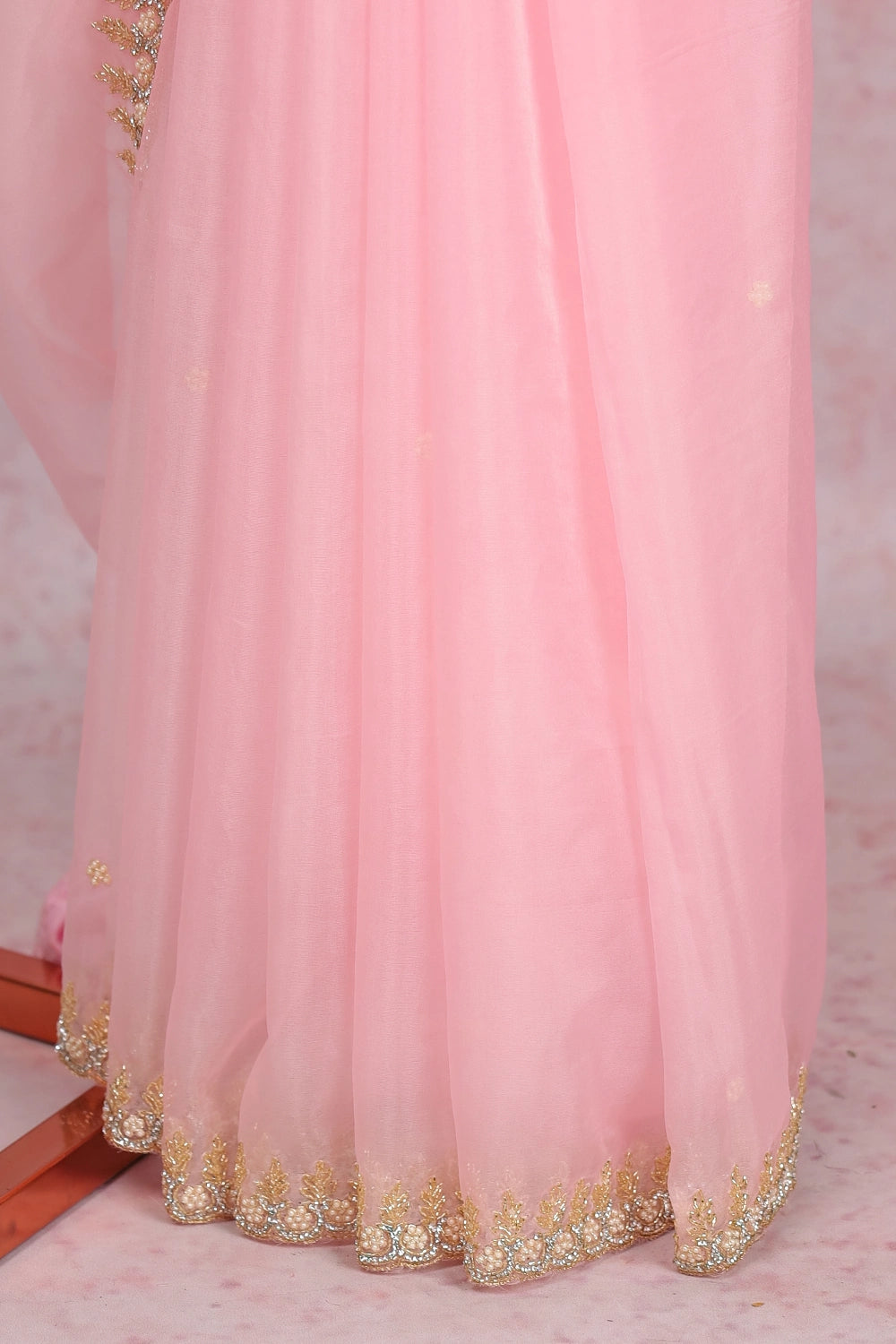 Rose Organza Saree