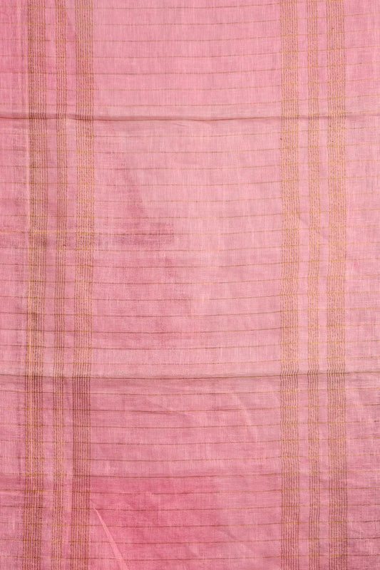 Rose Semi Linen Saree