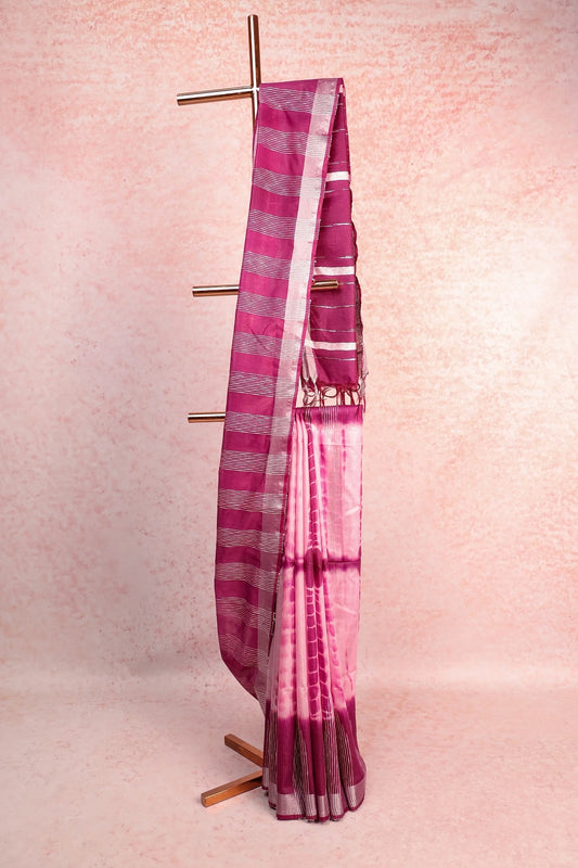 Rose Semi Tussar Saree