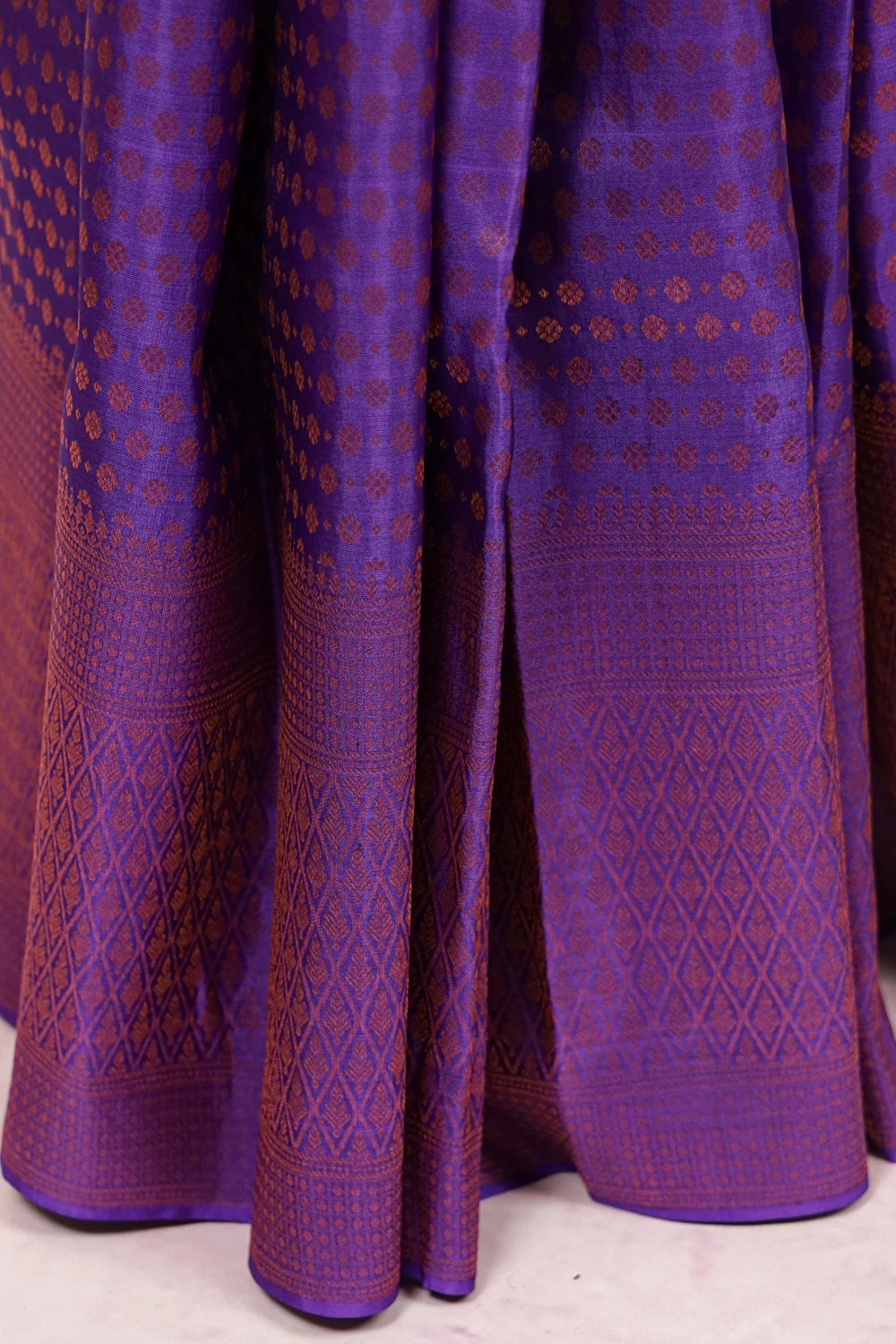 Royal Purple Kancheepuram Silk Saree - Seematti