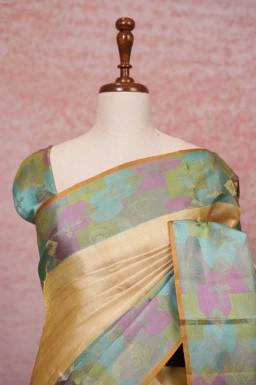 Sandal Color Kancheepuram Silk Saree - Seematti