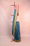 Sapphire Green Semi Jute Saree