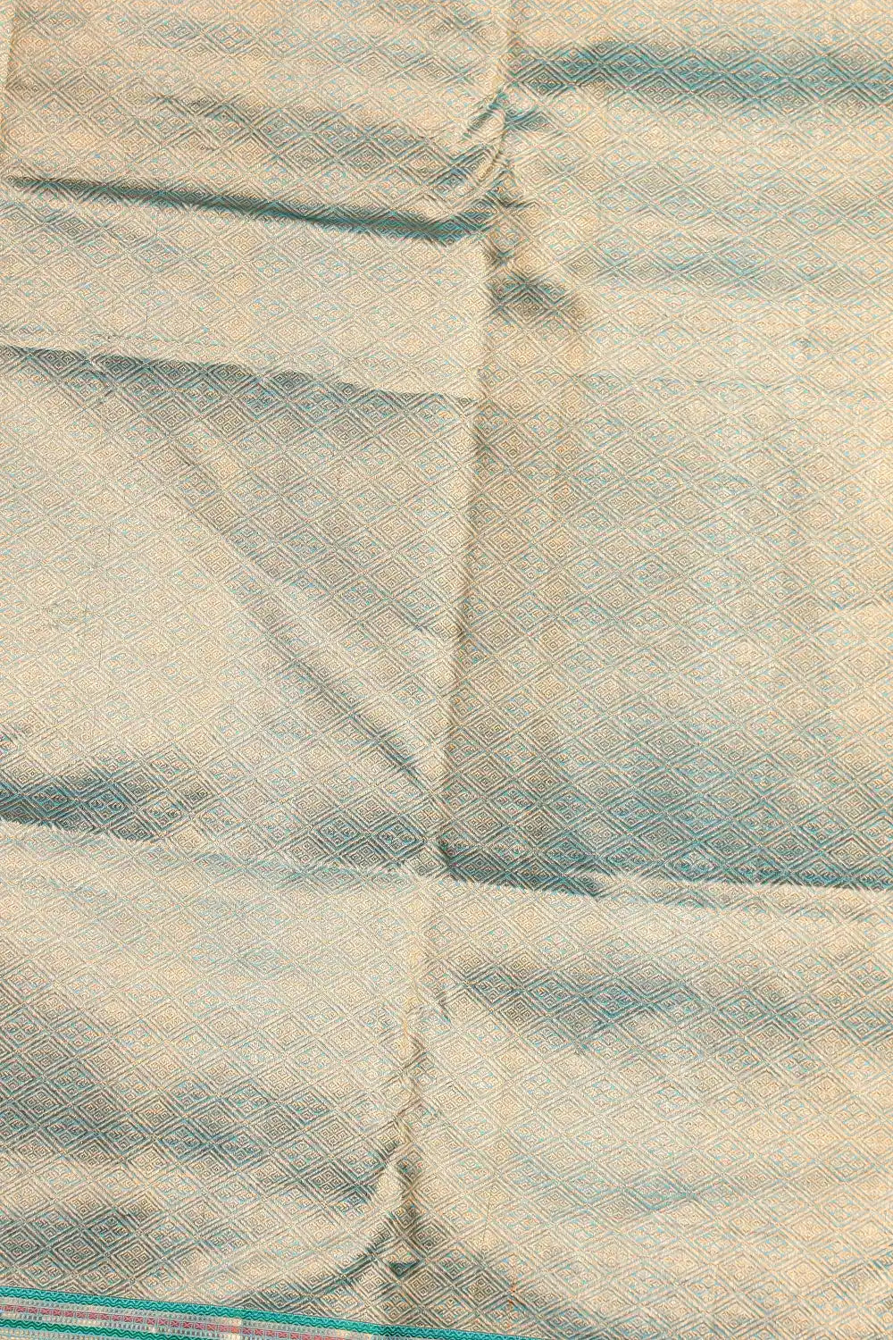 Sea Blue Kancheepuram Soft Silk Saree