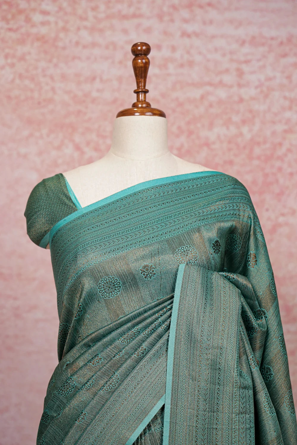 Sea Green Kubera Silk Saree - Seematti
