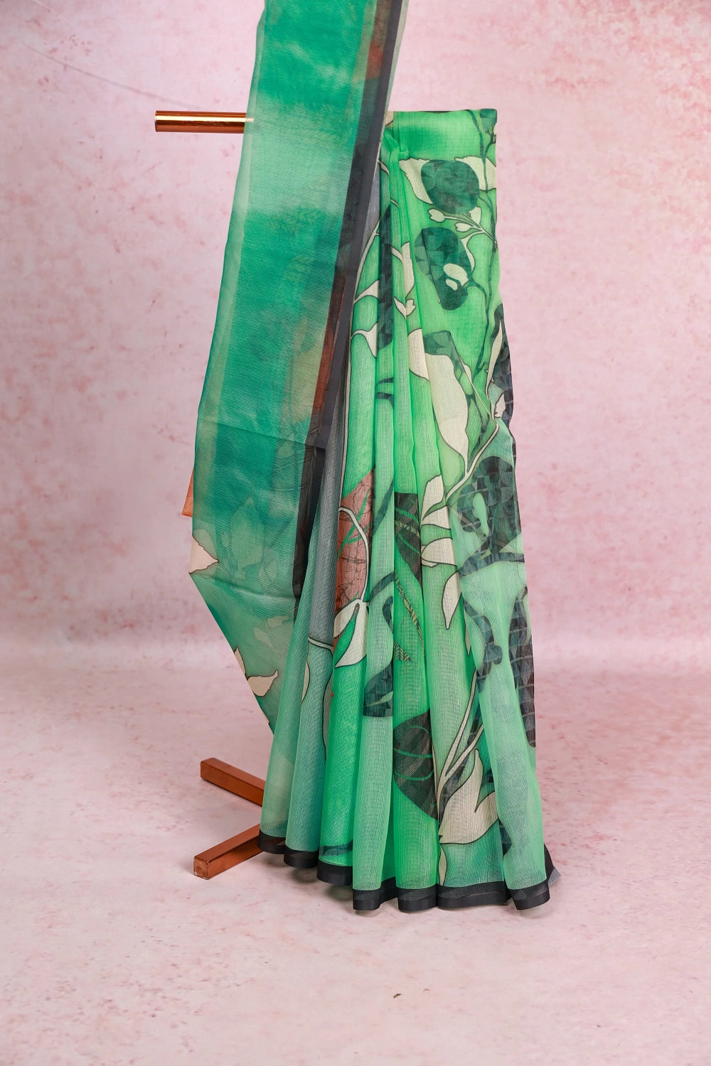 Sea Green Net Kota Saree