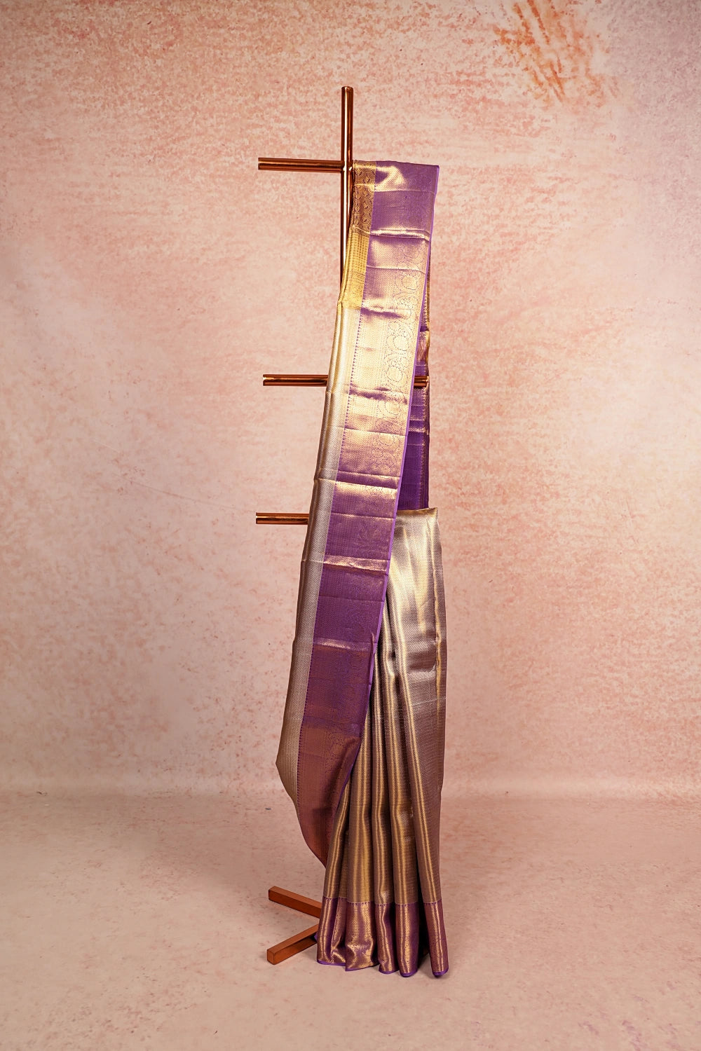 Silver Kancheepuram Silk Saree