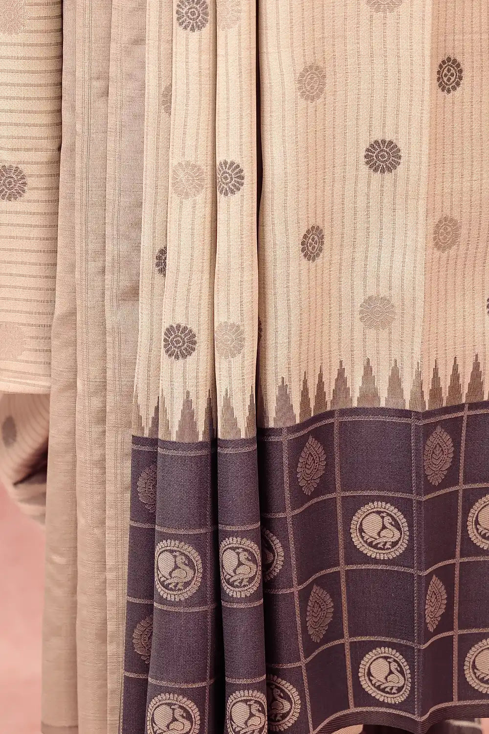 Silver Semi Silk Saree