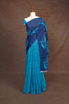 Sky Blue Mul Cotton Saree