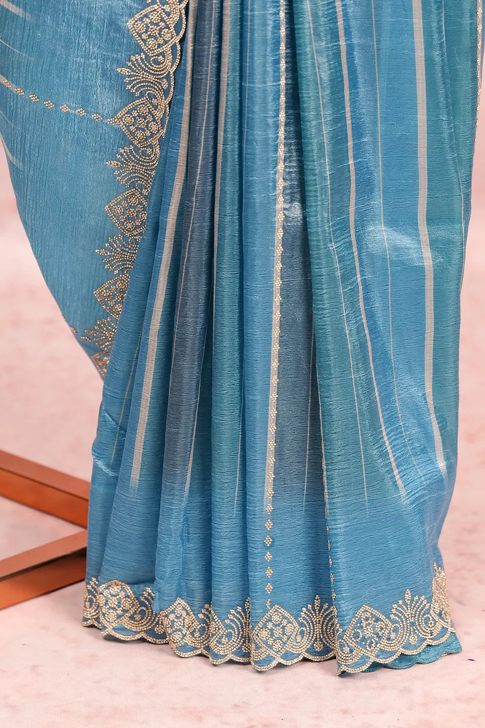 Sky Blue Organza Saree