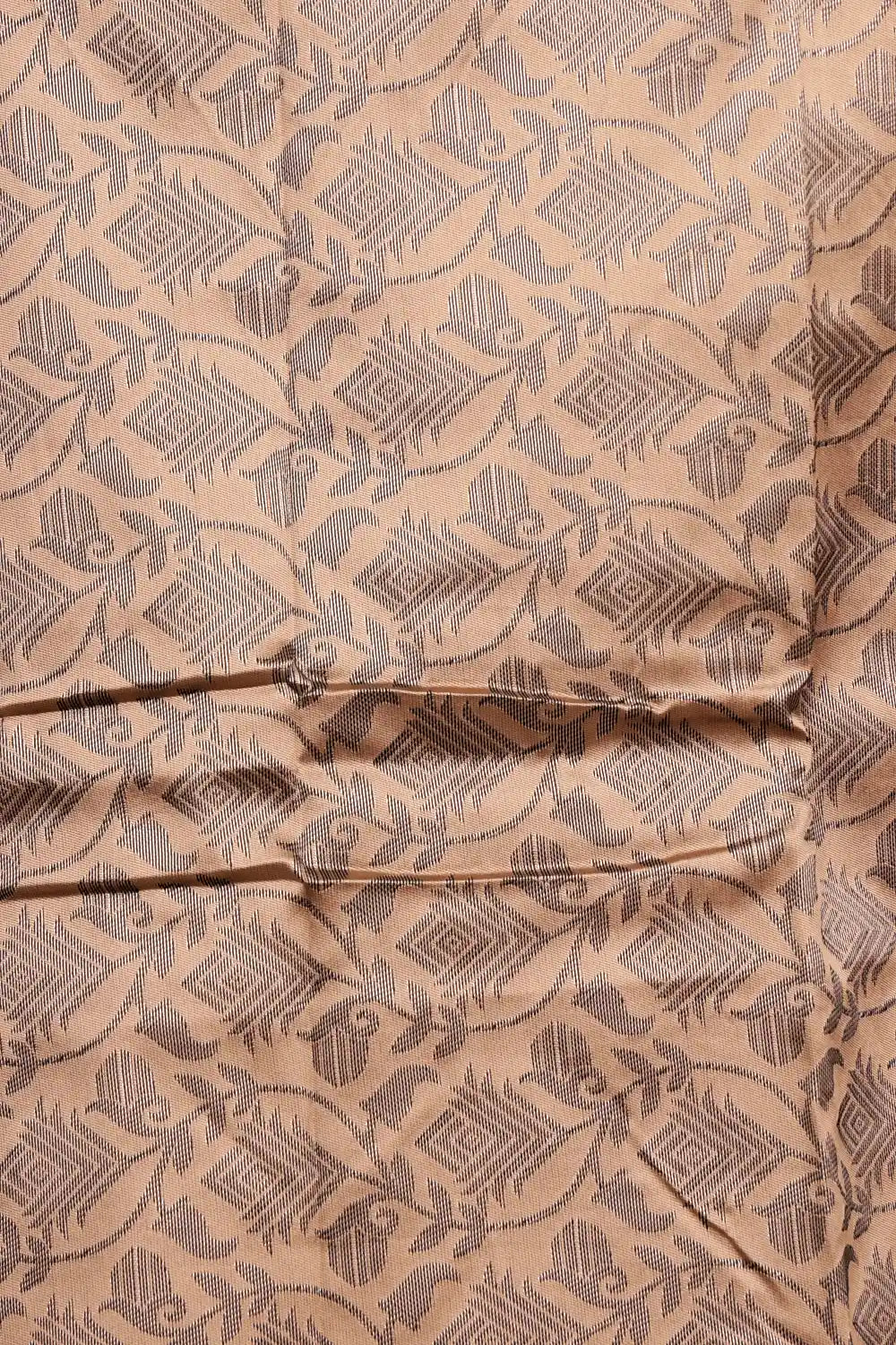 Taupe Color Semi Silk Saree - Seematti