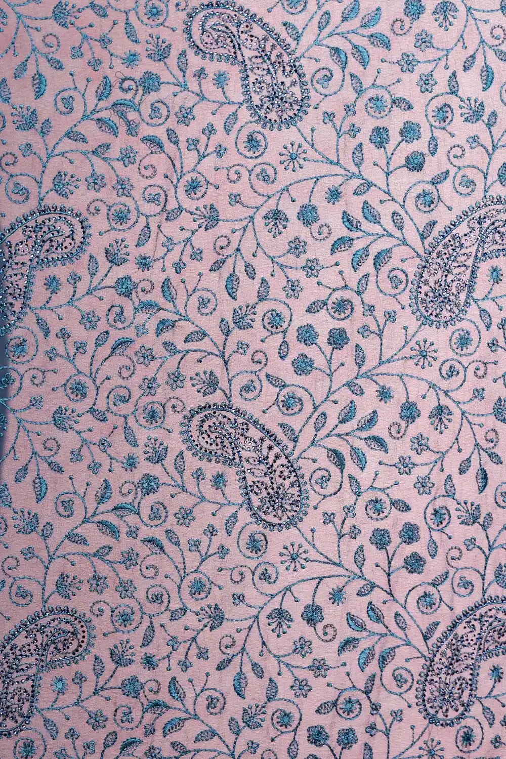 Teal Blue Georgette Saree