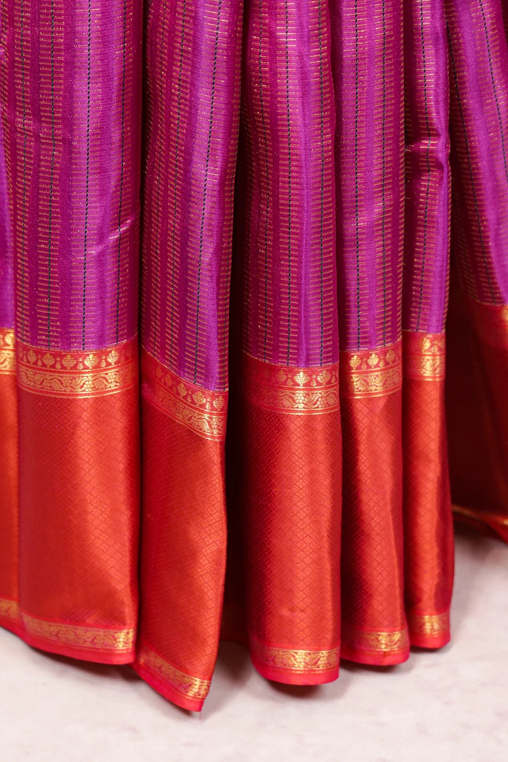 Vadamulla Color Kancheepuram Silk Saree - Seematti