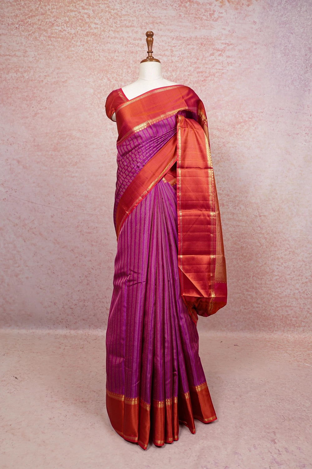 Vadamulla Color Kancheepuram Silk Saree - Seematti