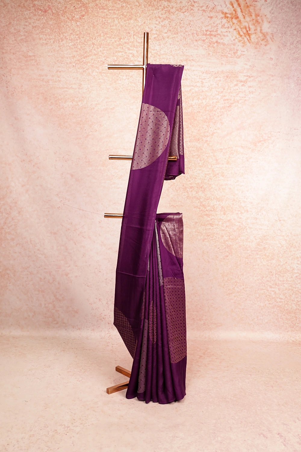 Violet Banarasi Saree
