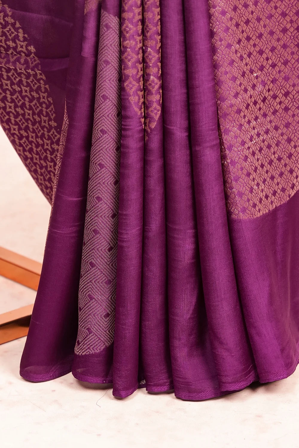 Violet Banarasi Saree
