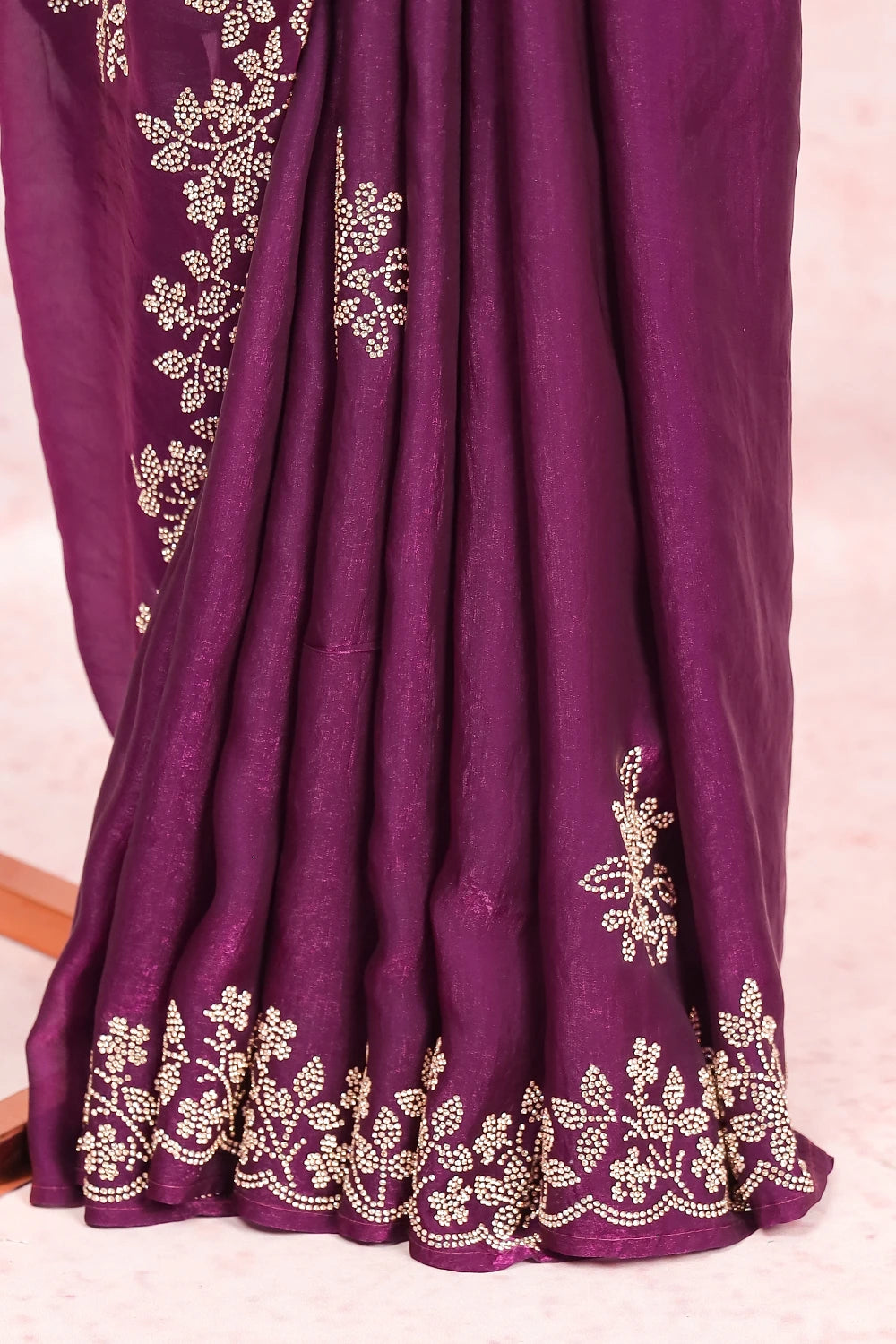 Violet Organza Saree
