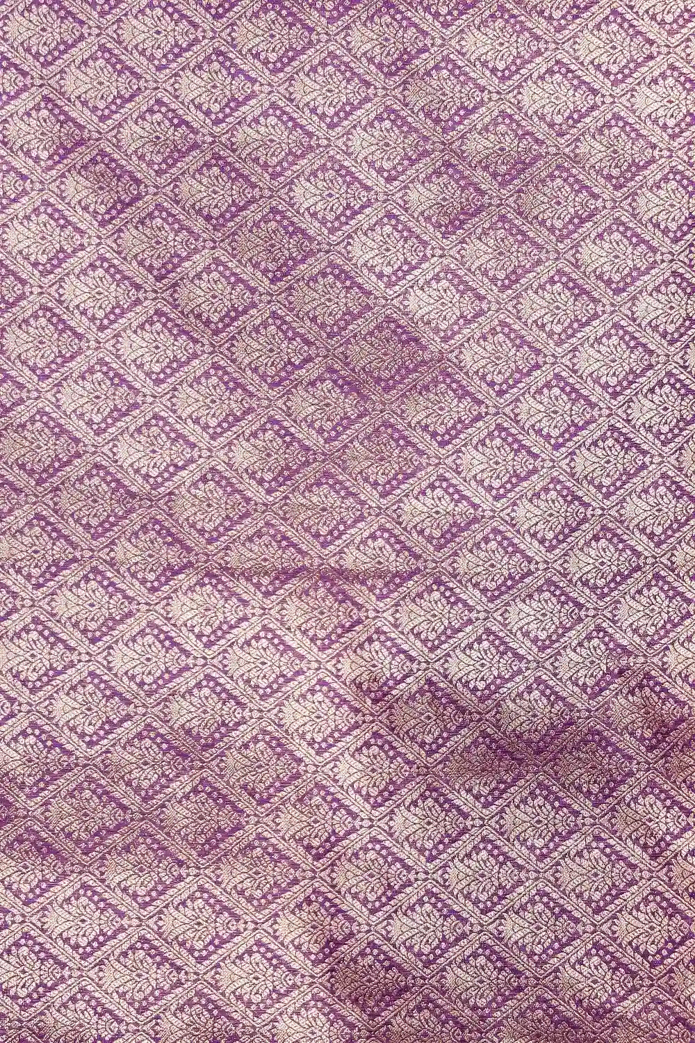 Violet Semi Banarasi Saree