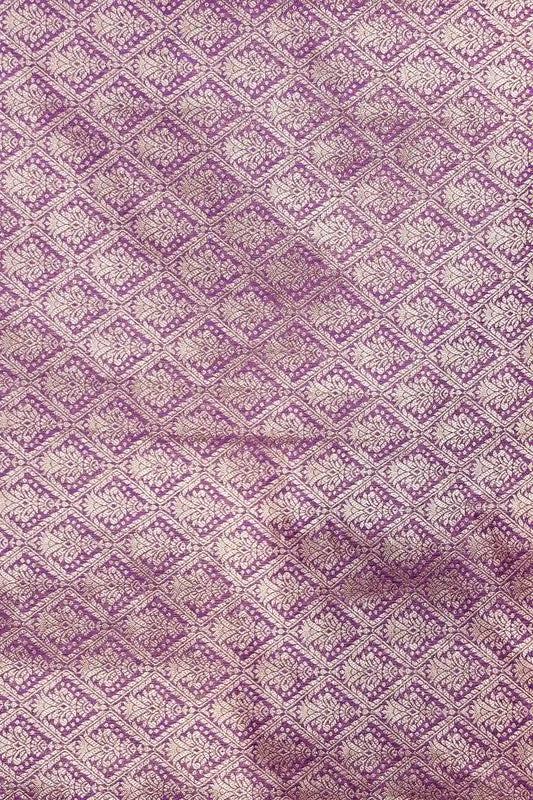 Violet Semi Banarasi Saree