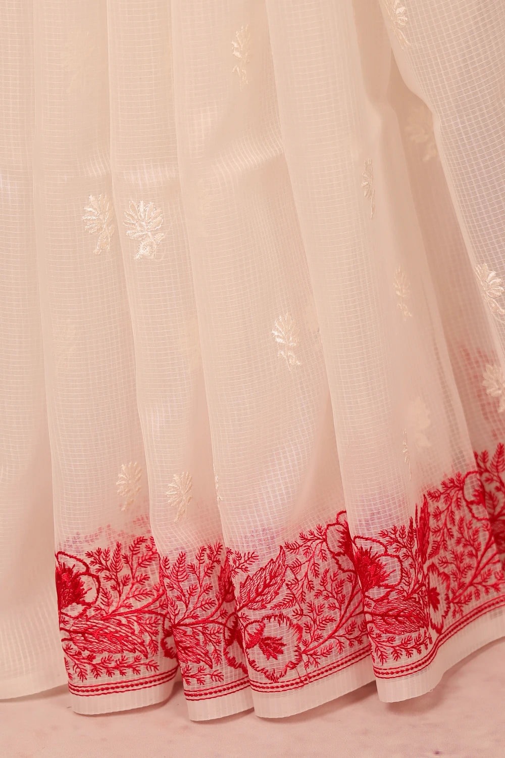White Kota Saree