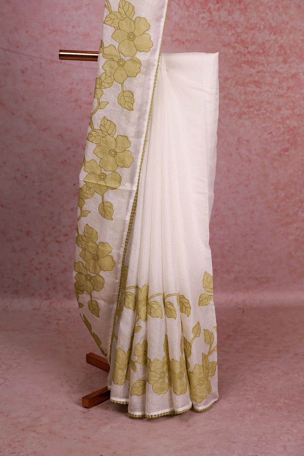 White Net Kota Saree