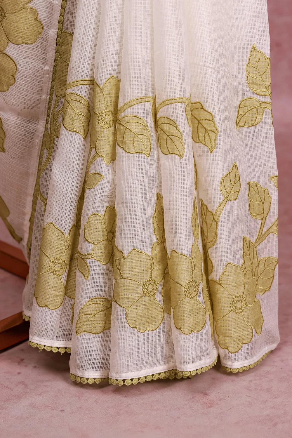 White Net Kota Saree