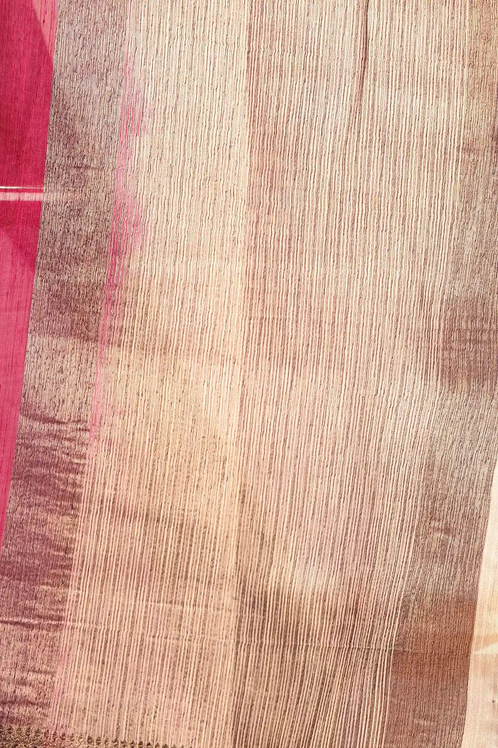 Wine Colour Semi Jute Saree