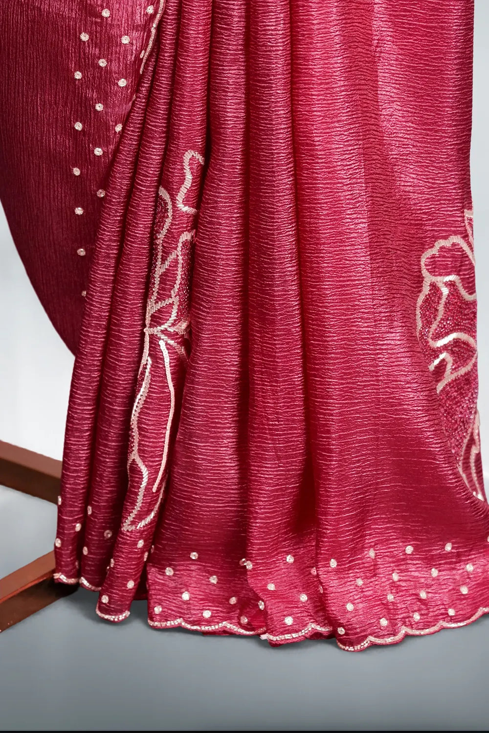 Wine Crush Saree