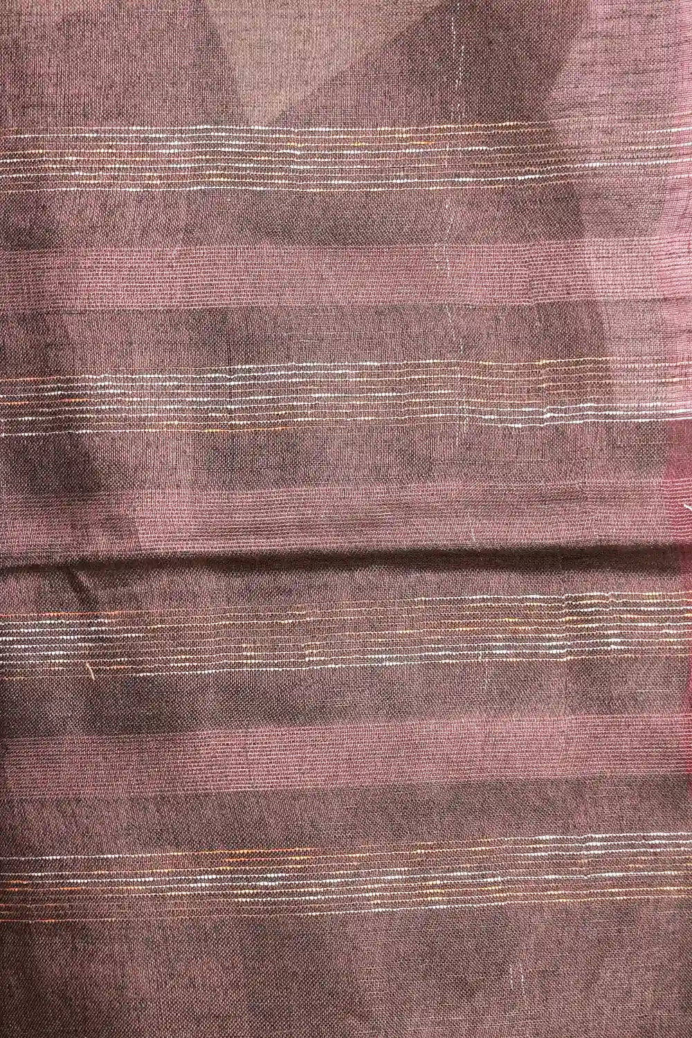 Wine Semi Linen Saree