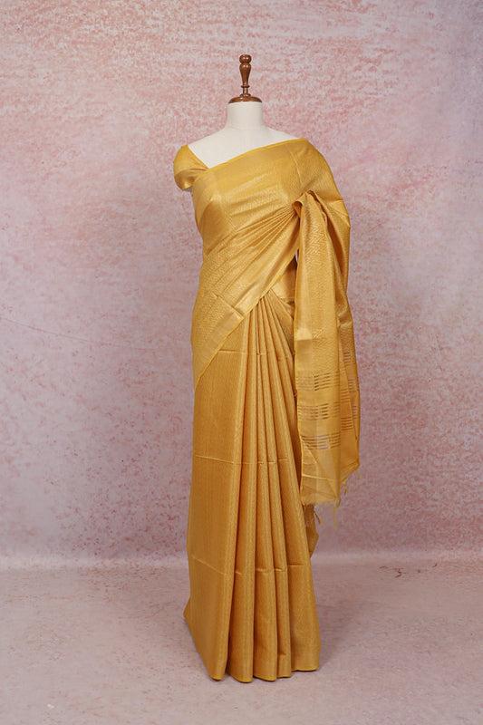 Yellow Semi Silk Saree - Seematti