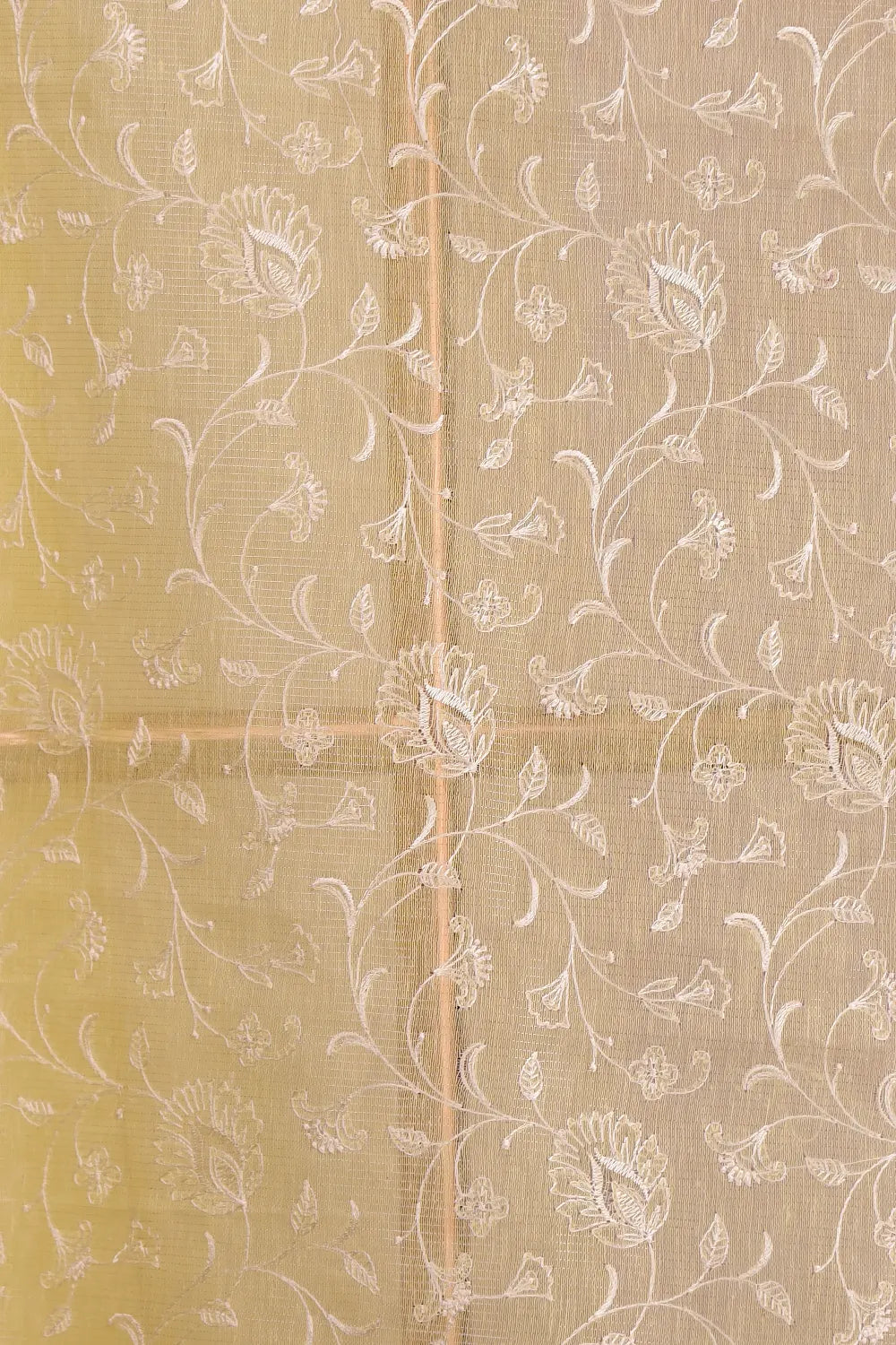 Yellow Semi Tissue Saree