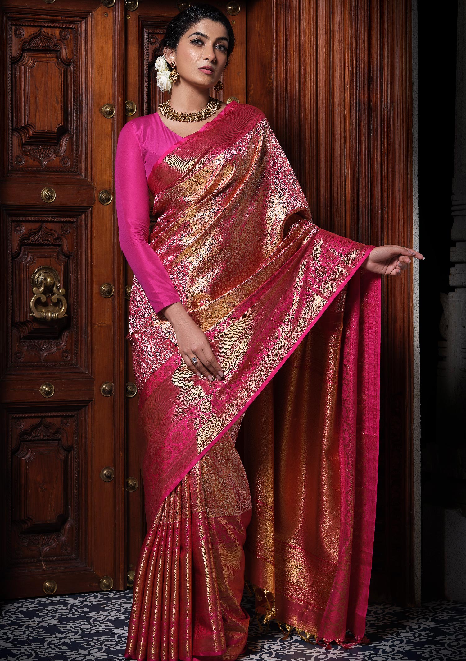 Convert old silk saree into long gown ideas - How to make pattu dress ... |  Saree to gown convert, Bridal lehenga collection, Saree dress