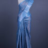 Blue Tussar Silk Saree