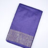 Violet Blue Tussar Silk Saree