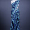 Blue Semi Silk Tussar  Saree