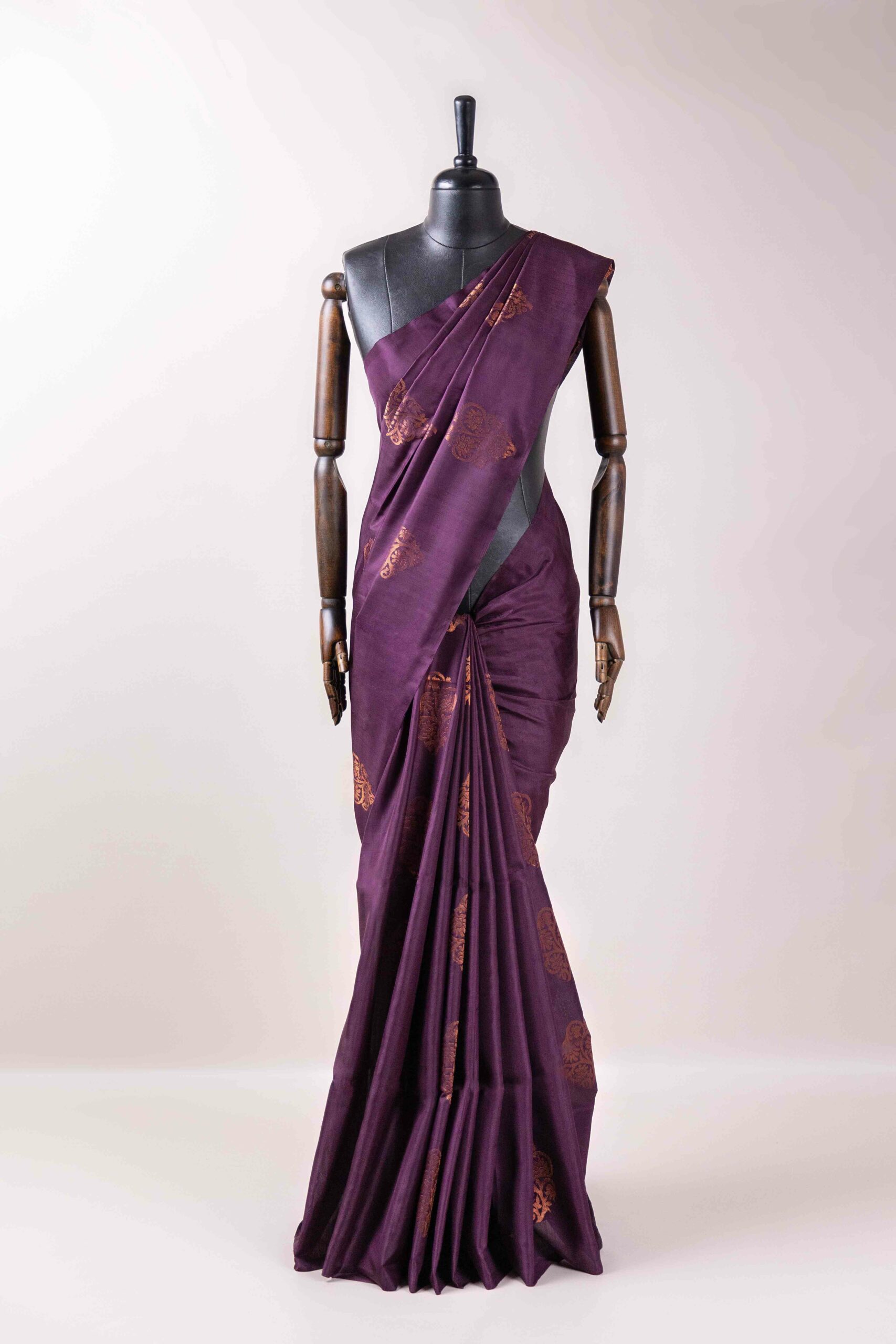 Purple Soft Silk Kanchi Saree Seematti At The Best Price