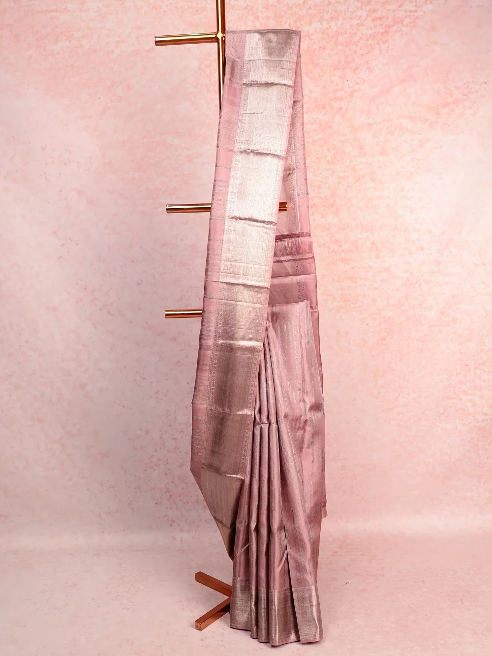 Pastel Kancheepuram Silk Saree