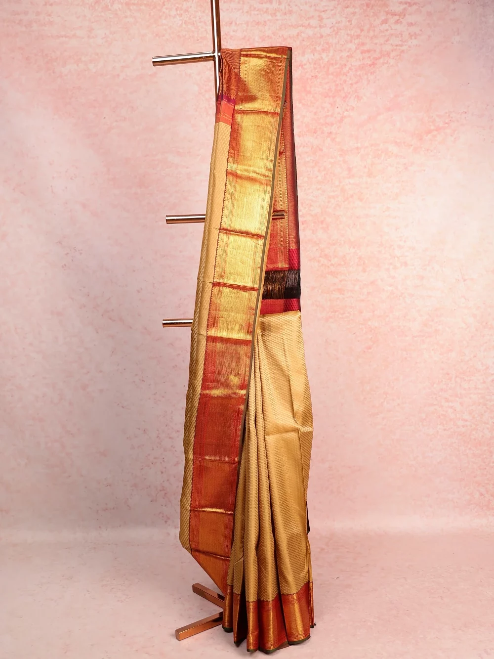 Gold Kancheepuram Silk Saree