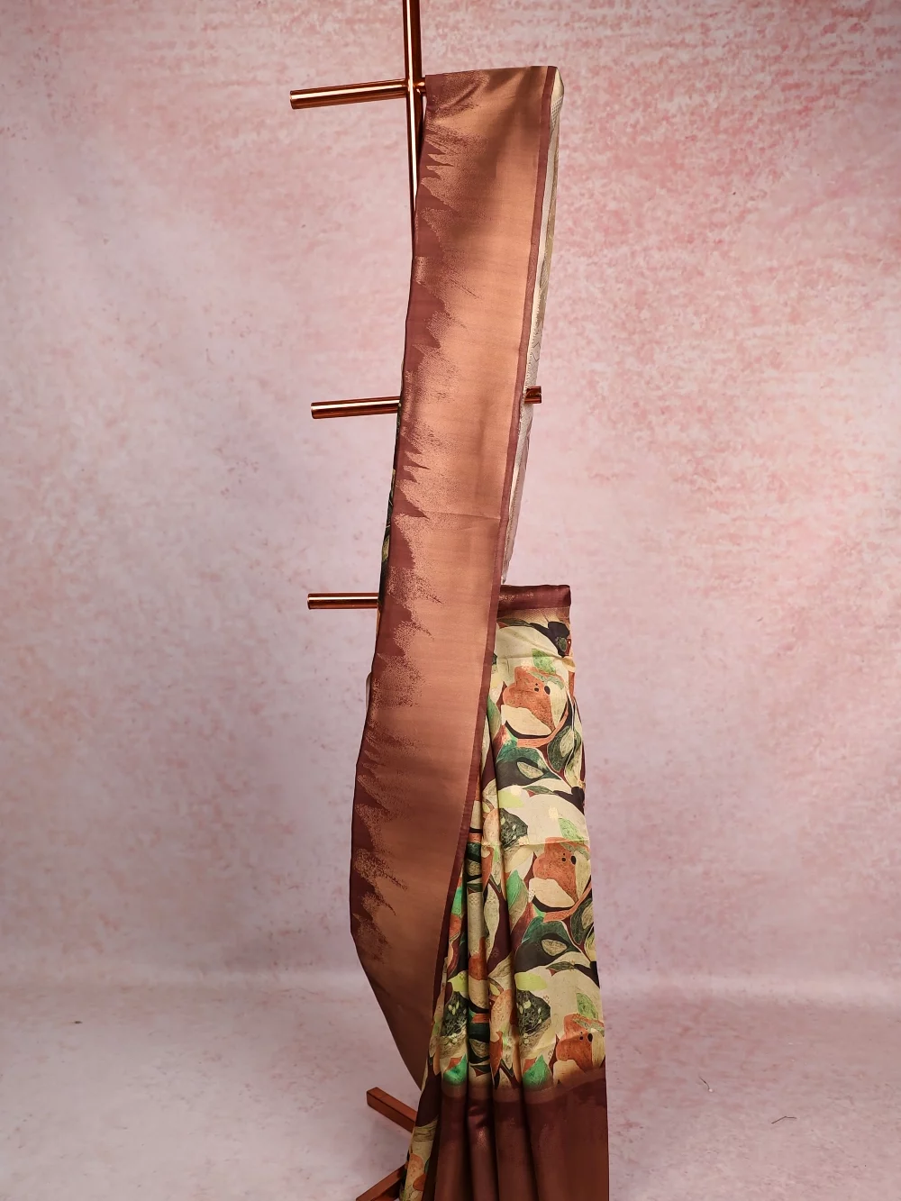 Multi Color Semi Jute Saree