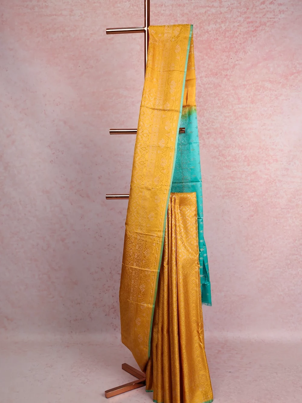 Yellow Kancheepuram Silk Saree