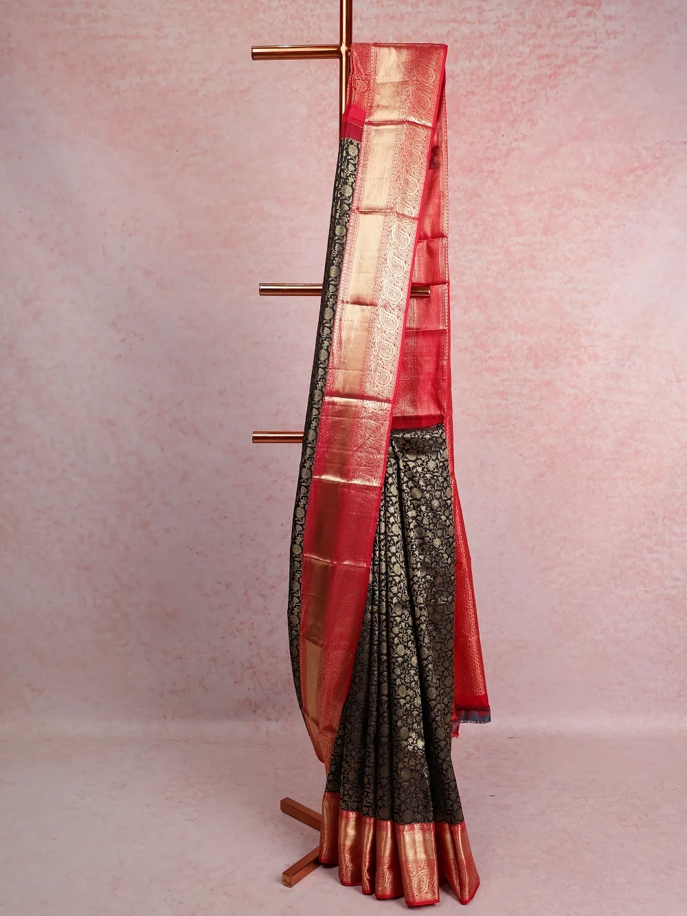 Black Kancheepuram Silk Saree