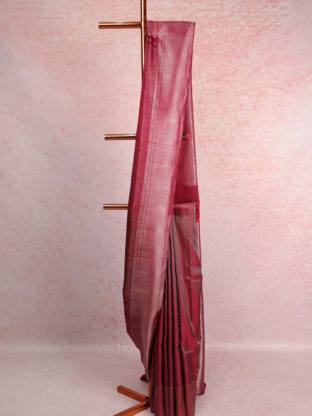 Maroon Kancheepuram Silk Saree